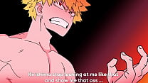 sex boys kirishima gets turned on when he sees bakugo naked and then he fucks him hd