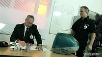 sex before leaving the police station the brunette with big tits has to endure a threesome hd